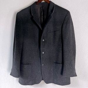 J Crew Wool Alpaca men’s L Three Button Blazer Sport Jacket grey casual coat